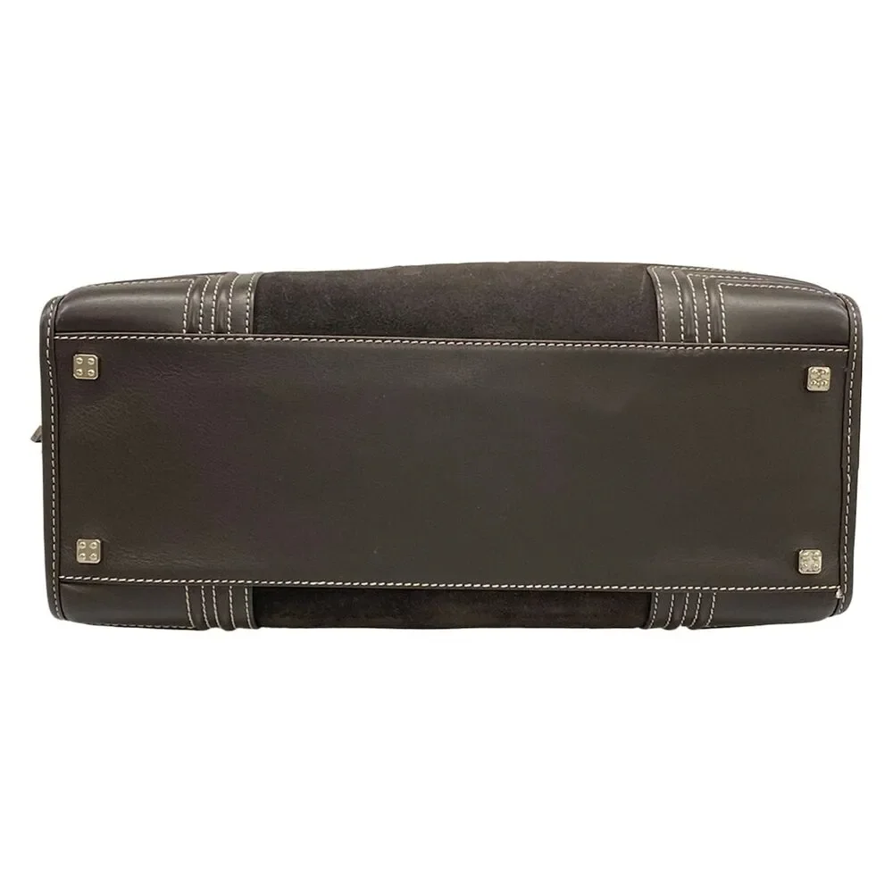 Loewe Amazona 36 Handbag Suede Leather
